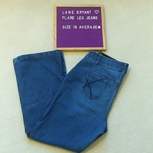Layne Bryant Flare leg jeans size 16 average
